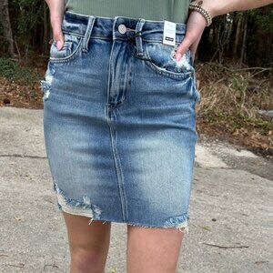 Judy Blue High Rise Denim Skirt